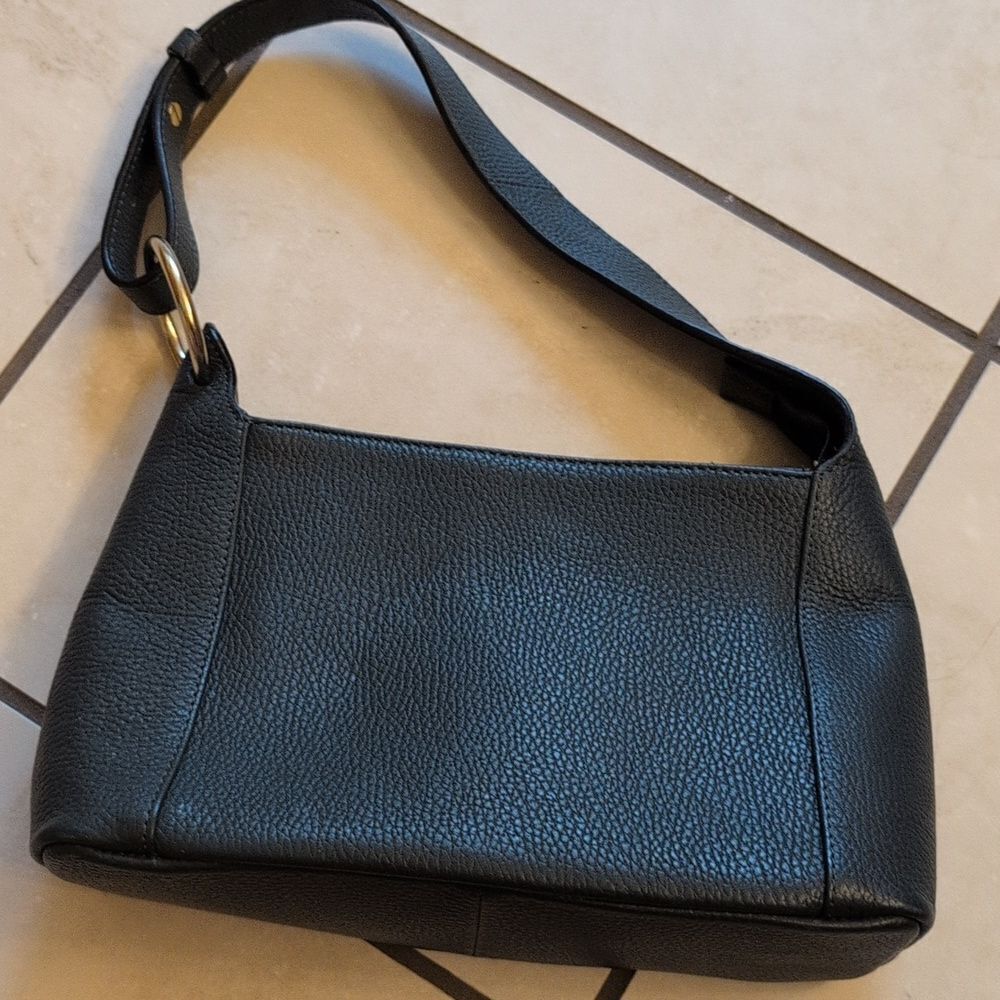 Corder London Genuine Pebbles Leather Shoulder Bag Evergreen Dark Green - Picture 7 of 10